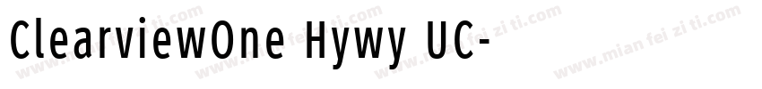 ClearviewOne Hywy UC字体转换